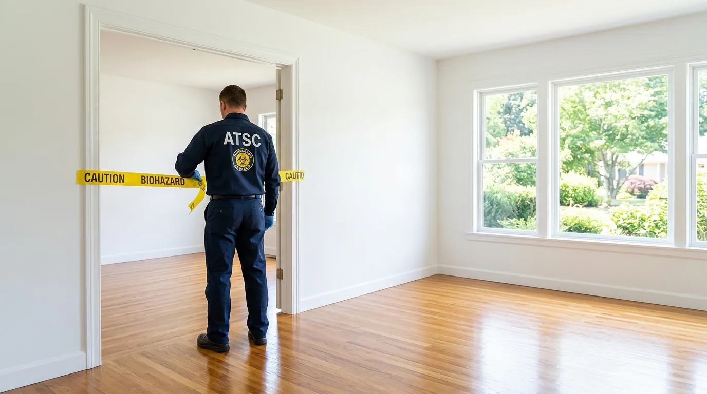 Certified biohazard cleanup crew performing Crime Scene Cleanup in Whitehouse